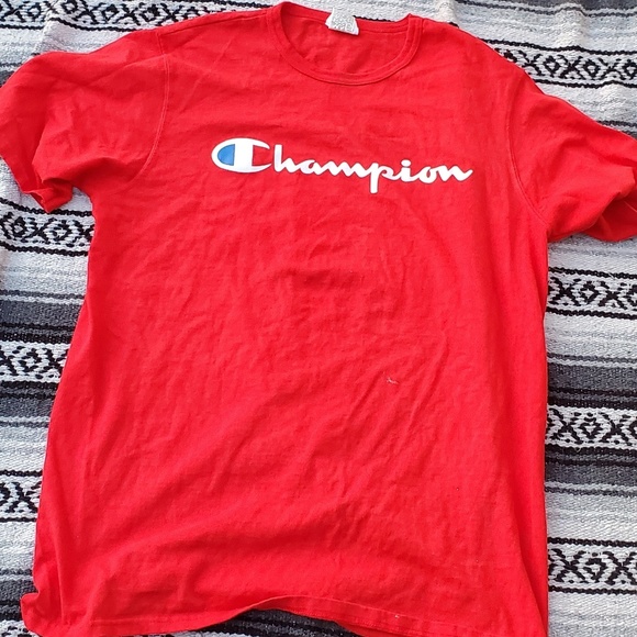 champion red tee